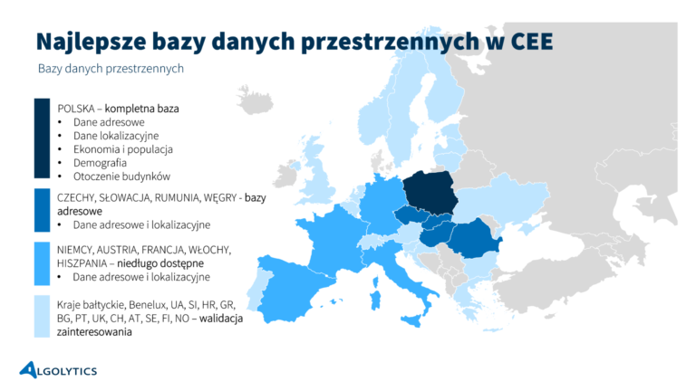 Najlepsze bazy danych przestrzennych w CEE